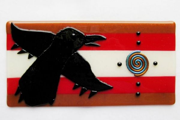 Whirlwind Seeker in Fused Glass at Windy Sea Designs